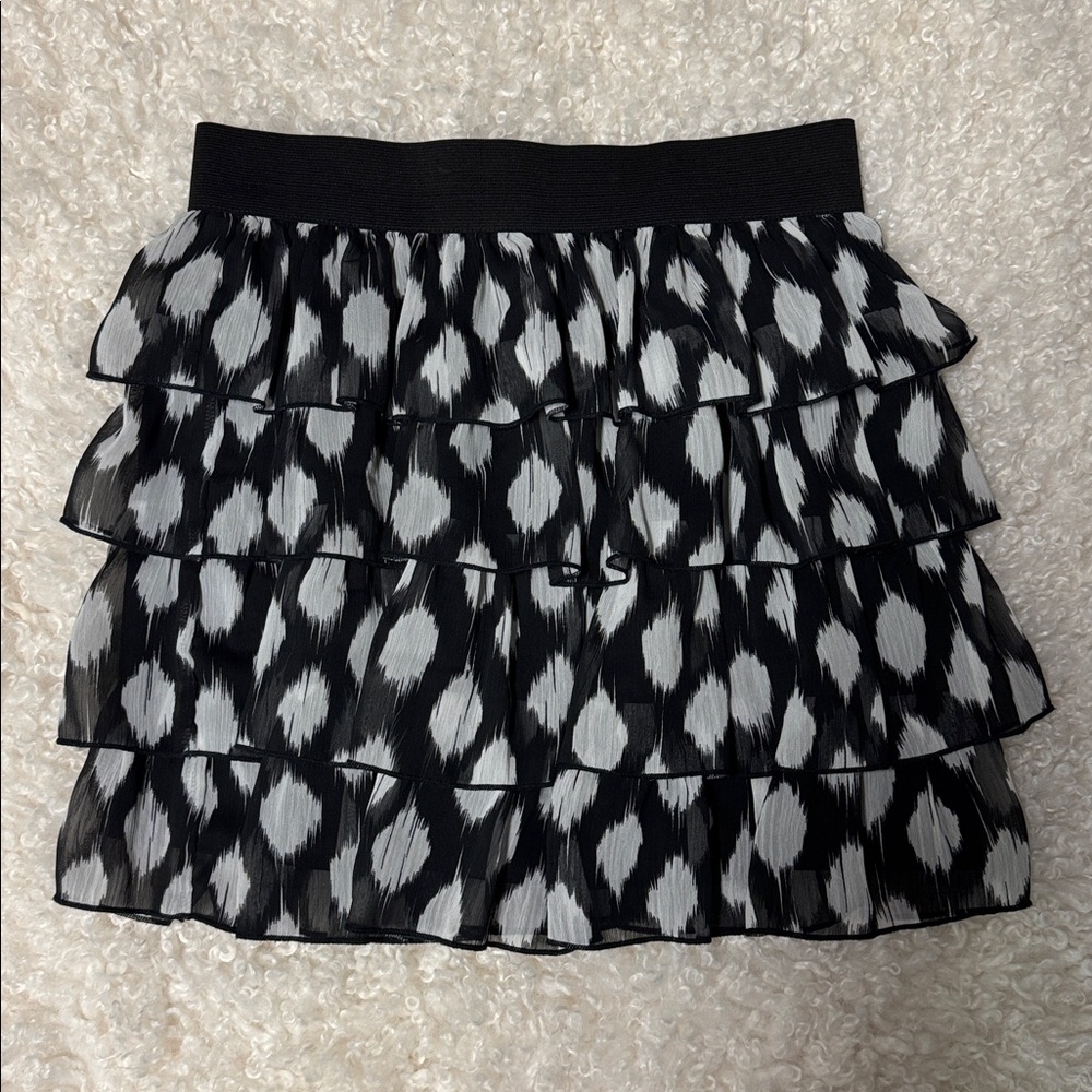 Black/White Polka Dot Skirt